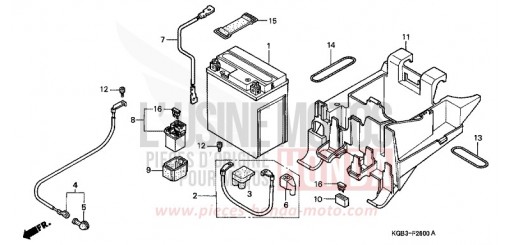 BATTERIE VT125CY de 2000
